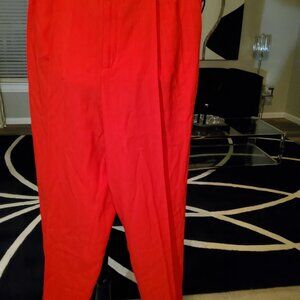 Ellen Tracy Red wool slacks size 14